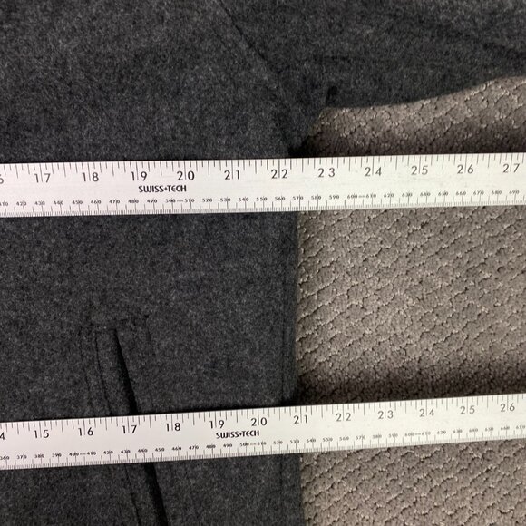 Old Navy Pea Coat Men's Medium Gray Wool Blend Military Coat Jacket Peacoat - Picture 9 of 14